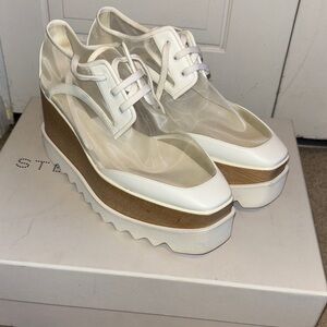 NWOT Stella McCartney Elyse Oxford Platform Shoes. Only worn once to try on